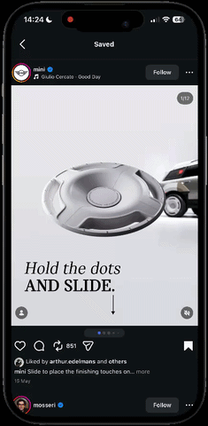 Instagram carousel scroll 2