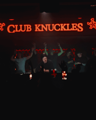 Live set visuals at the venue