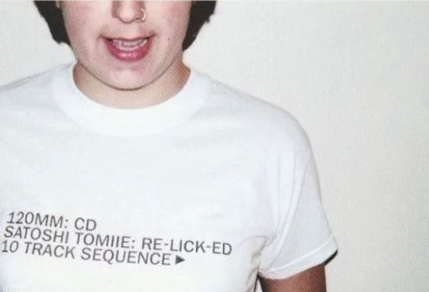 Fan wearing a lyric T-shirt